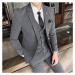 Luxusní pánský oblek s vestou set 3v1 na společnost