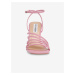 Světle růžové sandály na podpatku Steve Madden All In