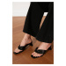 Trendyol Women's Black Flip-Flops Slippers