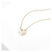 Éternelle Náhrdelník se zirkony Paulette - perleť NH1195-xl323 Zlatá 40 cm + 5 cm (prodloužení)
