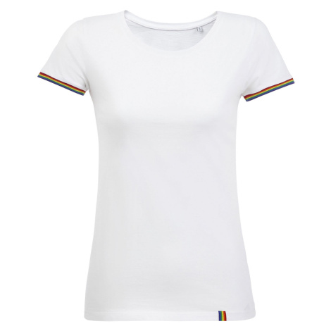 SOĽS Rainbow Women Dámské tričko SL03109 White / Multicolore SOL'S