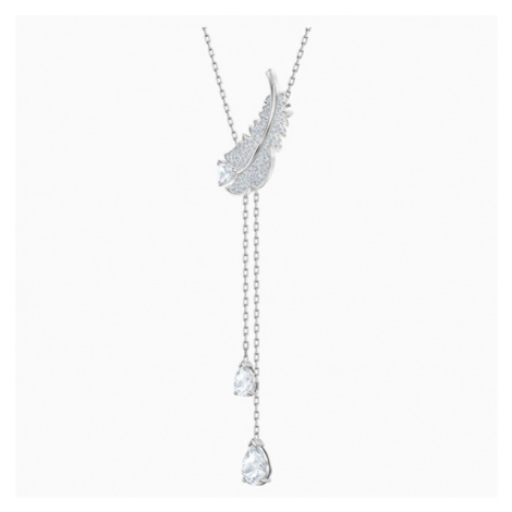 Swarovski Moderní dámský náhrdelník s peříčkem Nice