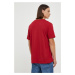 Bavlněné tričko Wrangler červená barva, s potiskem
