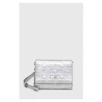 Peněženka Calvin Klein stříbrná barva, K60K611383