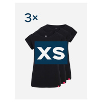 Triplepack černých dámských triček ALTA - XS