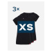 Triplepack černých dámských triček ALTA - XS
