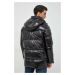 Péřová bunda Karl Lagerfeld pánská, černá barva, zimní, oversize