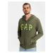 Mikina GAP Logo hoodie sweatshirt Zelená