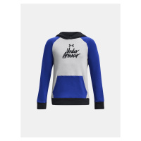 Under Armour Pulover UA Rival Fleece Script CB HD-BLU - Kluci