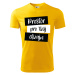 MMO Pánské sportovní tričko s vlastním potiskem Barva: Žlutá