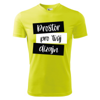 MMO Pánské sportovní tričko s vlastním potiskem Barva: Neonově žlutá