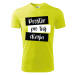 MMO Pánské sportovní tričko s vlastním potiskem Barva: Neonově žlutá