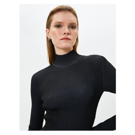 Koton Half Turtleneck Sweater Ribbed Long Sleeve Slim Fit