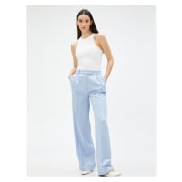 Koton Palazzo Trousers Pleated Pocket Detailed