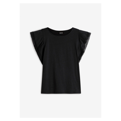 Tričko s krajkou Bonprix