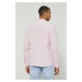 Plátěná košile Medicine pánská, růžová barva, regular, s klasickým límcem