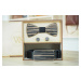 Wood Style Set Kulatý Dub černý  -  opasek,motýlek a manžetové knoflíčky Obvod pasu: 70, Barva s
