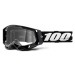 100% Brýle 100% RACECRAFT 2 Goggle - Black - Clear Lens