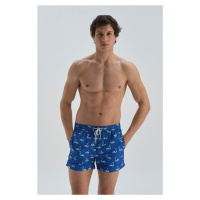 Dagi Sax Micro Short Flamingo Patterned Marine Shorts