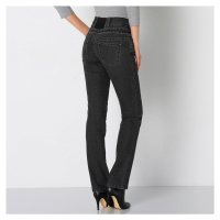 Rovné džíny s vysokým pasem