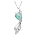 Preciosa Elegantní náhrdelník Ines Matrix Tyrkys 6109 24 (řetízek, přívěsek)