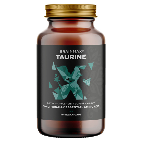 BrainMax Taurine, taurin, 825 mg, 90 rostlinných kapslí
