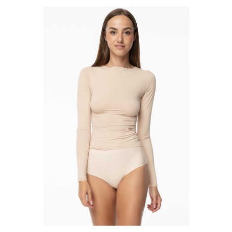 Dámské tričko Julimex Simple Longsleeve - výprodej Barva: Tělová