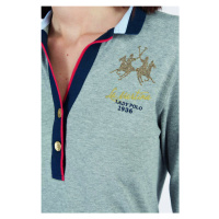 Polokošile la martina woman polo l/s piquet stretch šedá