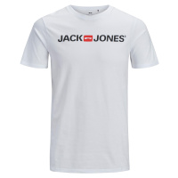 Jack&Jones PLUS Pánské triko JJECORP Regular Fit 12184987 White