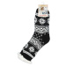 Hřejivé ponožky Sibil, černá/bílá