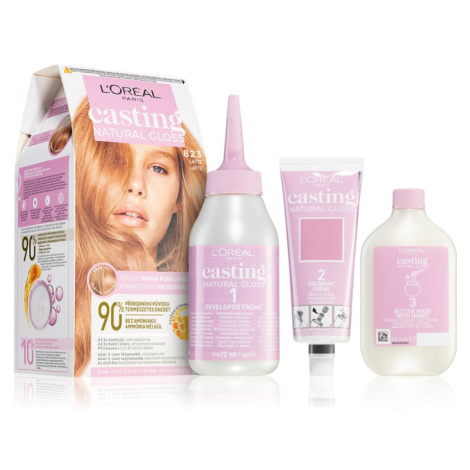 L’Oréal Paris Casting Creme Natural Gloss semi-permanentní barva na vlasy odstín 823 LIGHT BLOND