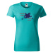 DOBRÝ TRIKO Vtipné dámské vodácké tričko Co se stane na vodě Barva: Apple green