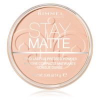 Rimmel Stay Matte pudr odstín 002 Pink Blossom 14 g