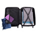 Rogal Světle modrá sada 3 luxusních skořepinových kufrů "Luxury" - M (35l), L (65l), XL (100l)