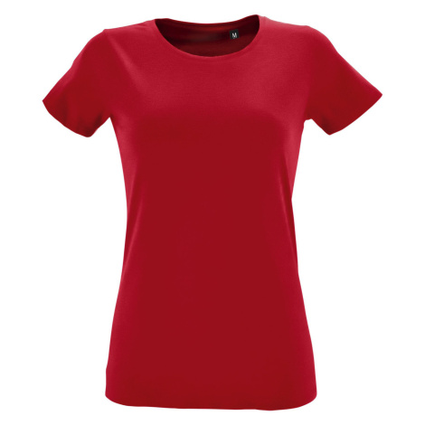 SOĽS Regent Fit Women Dámské tričko SL02758 Red SOL'S