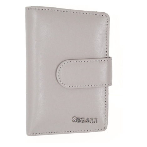 SEGALI Dámská kožená peněženka SG 250313 šedá - pastel