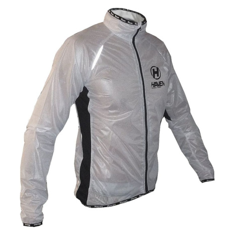 HAVEN Cyklistická větruodolná bunda - ULTRALIGHT - bílá/černá