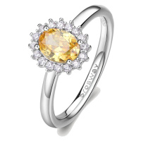 Brosway Elegantní stříbrný prsten Fancy Energy Yellow FEY65