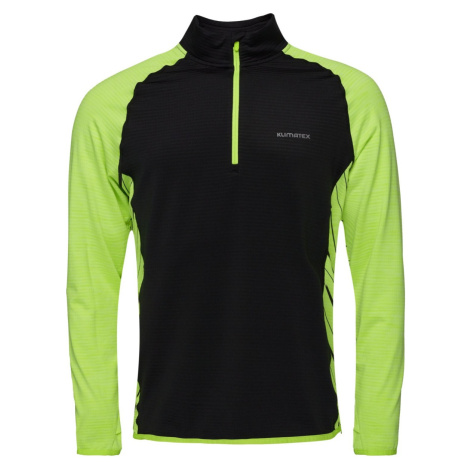 Pánský pulover Klimatex Magnus černá/světle zelená