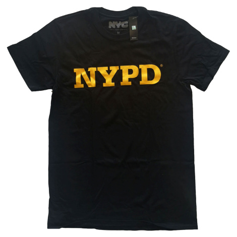 RockOff Bavlněné originální tričko NYPD - černé