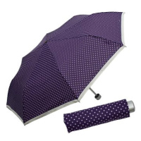Doppler Mini Light - dámský skládací deštník, fialová, puntík