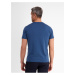 Modré pánské basic tričko LERROS
