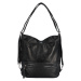 Dámský praktický koženkový kabelko-batoh Paloma,  černá