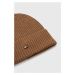 Kašmírová čepice Tommy Hilfiger hnědá barva, z tenké pleteniny, vlněná