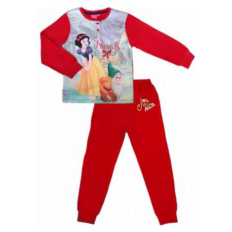 červené dívčí pyžamo sněhurka