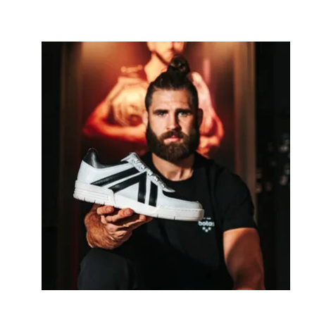 Botas Botas x BJP Champ - Dámské kožené tenisky / botasky bílo-černé česká výroba ze Zlína Vasky
