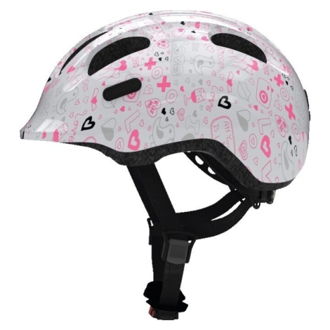 Abus Smliey 2.1 White Crush Dětská cyklistická helma