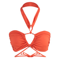 Trendyol Orange Strapless Tunnel Bikini Top