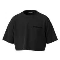 Tričko dsquared easy tee cropped t-shirts černá