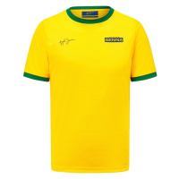Ayrton Senna pánské tričko Signature Sports yellow 2022